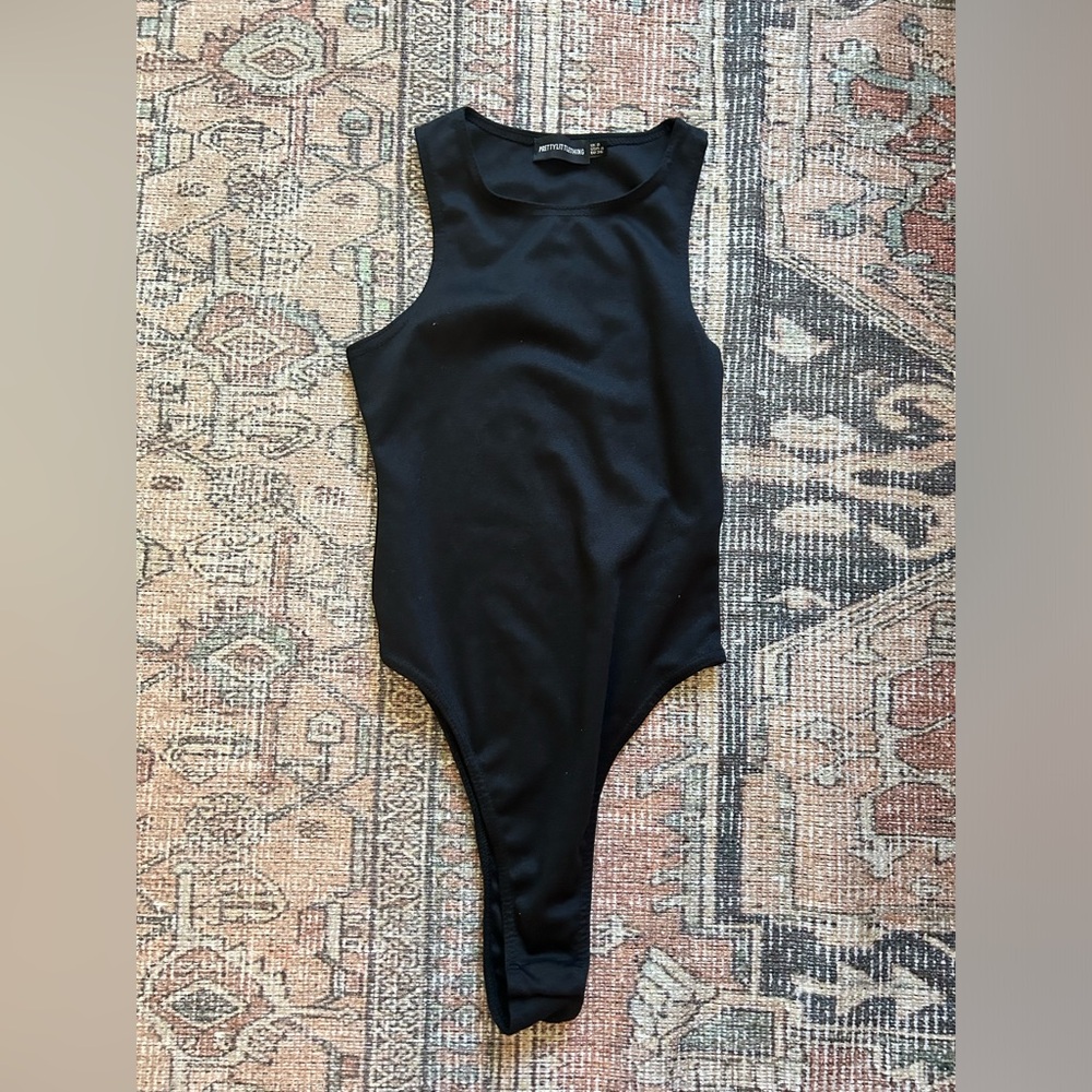 Black high neck bodysuit